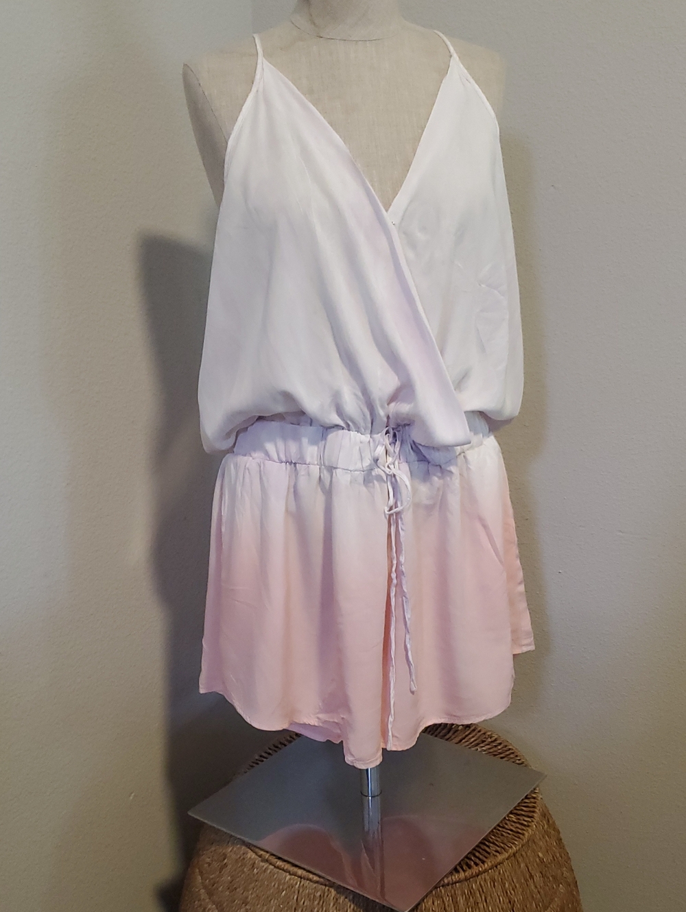 Day + Moon, Pants & Jumpsuits Ombre Pink White Halter Romper